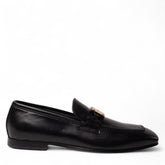 Italian Men Black Leather Shoes #4955